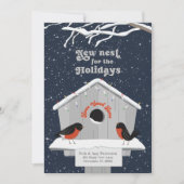 引っ越しましたクリスマスカードネイビー シーズンカード (正面)