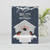 引っ越しましたクリスマスカードネイビー シーズンカード (スタンド正面)