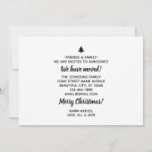 引っ越しましたクリスマスツリーは新しいホームムービングを持っている 案内状 (裏面)