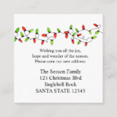 引っ越しましたクリスマスツリーライトエンクロージャカード エンクロージャーカード (裏面)