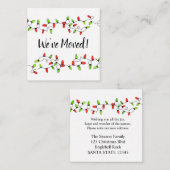 引っ越しましたクリスマスツリーライトエンクロージャカード エンクロージャーカード (正面/裏面)