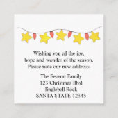 引っ越しましたクリスマスツリーライトエンクロージャカード エンクロージャーカード (裏面)