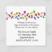 引っ越しましたクリスマスツリーライトエンクロージャカード エンクロージャーカード (裏面)
