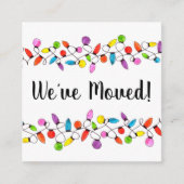 引っ越しましたクリスマスツリーライトエンクロージャカード エンクロージャーカード (正面)