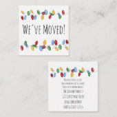 引っ越しましたクリスマスツリーライトエンクロージャカード エンクロージャーカード (正面/裏面)