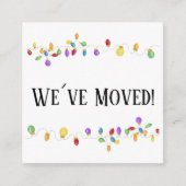 引っ越しましたクリスマスツリーライトエンクロージャカード エンクロージャーカード (正面)