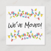 引っ越しましたクリスマスツリーライトエンクロージャカード エンクロージャーカード (正面)