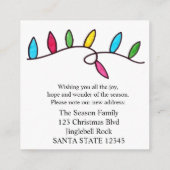 引っ越しましたクリスマスツリーライト エンクロージャーカード (裏面)