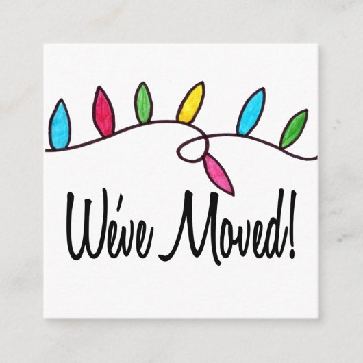 引っ越しましたクリスマスツリーライト エンクロージャーカード (正面)