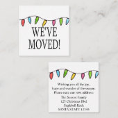 引っ越しましたクリスマスツリーライト エンクロージャーカード (正面/裏面)