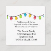 引っ越しましたクリスマスツリーライト エンクロージャーカード (裏面)