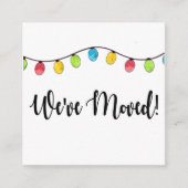 引っ越しましたクリスマスツリーライト エンクロージャーカード (正面)