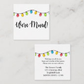 引っ越しましたクリスマスツリーライト エンクロージャーカード (正面/裏面)