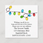 引っ越しましたクリスマスツリーライト エンクロージャーカード (裏面)