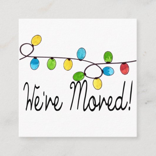 引っ越しましたクリスマスツリーライト エンクロージャーカード (正面)