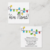 引っ越しましたクリスマスツリーライト エンクロージャーカード (正面/裏面)