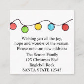 引っ越しましたクリスマスツリーライト エンクロージャーカード (裏面)