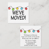 引っ越しましたクリスマスツリーライト エンクロージャーカード (正面/裏面)