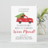 引っ越しましたクリスマストラックツリーホリデームービング 案内状 (スタンド正面)