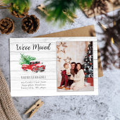 引っ越しましたクリスマストラック写真ホリディムービング 案内ポストカード