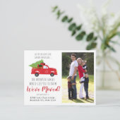 引っ越しましたクリスマストラック写真ホリディムービング 案内ポストカード (スタンド正面)