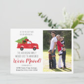 引っ越しましたクリスマストラック写真ホリディムービング 案内状 (スタンド正面)