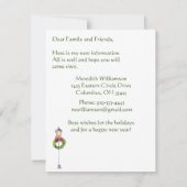 引っ越しましたクリスマスビレッジフラットムーブ 案内状 (裏面)