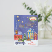 引っ越しましたクリスマスビレッジフラットムーブ 案内状 (スタンド正面)