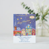 引っ越しましたクリスマスビレッジフラットムーブ 案内状 (スタンド正面)