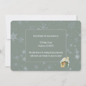 引っ越しましたクリスマスビレッジ カード (裏面)