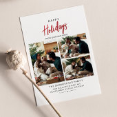 引っ越しましたクリスマスファミリーフォトコラージュホリデー