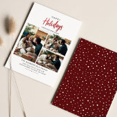 引っ越しましたクリスマスファミリーフォトコラージュホリデー