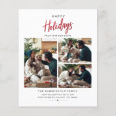 引っ越しましたクリスマスファミリーフォトコラージュホリデー (正面)