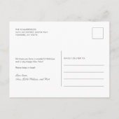 引っ越しましたクリスマスファミリー3枚の写真の移動 案内ポストカード (裏面)