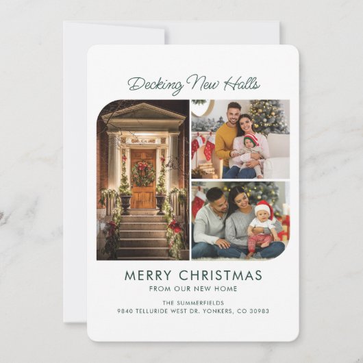 引っ越しましたクリスマスホリデースクリプト移動 シーズンカード (正面)