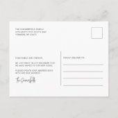 引っ越しましたクリスマスホリデーズパームツリームービング シーズンポストカード (裏面)