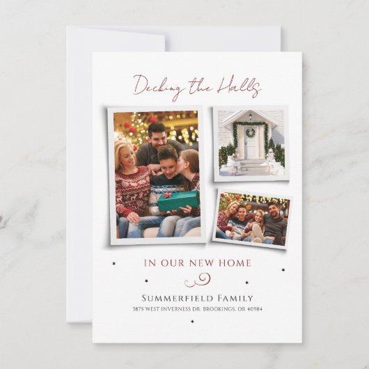 引っ越しましたクリスマスホリデーファミリーの写真の移動 (正面)