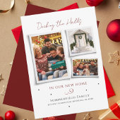 引っ越しましたクリスマスホリデーファミリーの写真の移動