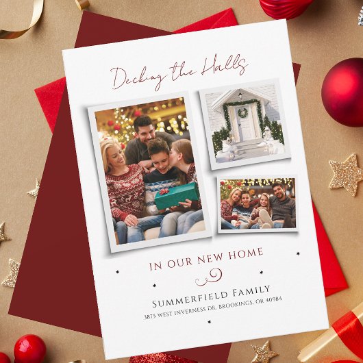 引っ越しましたクリスマスホリデーファミリーの写真の移動