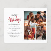 引っ越しましたクリスマスホリデーファミリーフォトコラージュ (正面)