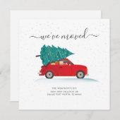 引っ越しましたクリスマスホリデームービング 案内状 (正面/裏面)