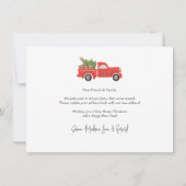 引っ越しましたクリスマス休暇引越し案内 (裏面)