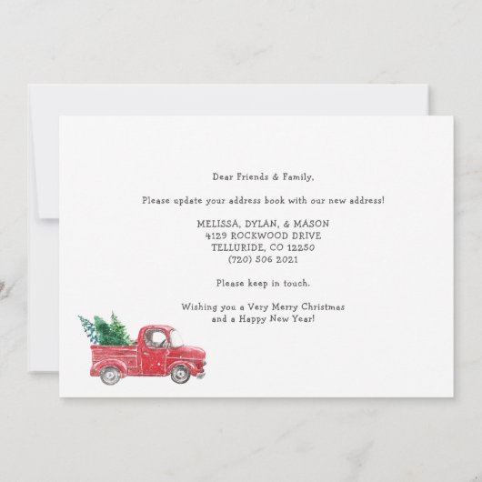 引っ越しましたクリスマス休暇引越し案内 (裏面)