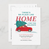 引っ越しましたクリスマス休暇引越し案内 シーズンポストカード (正面/裏面)