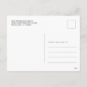 引っ越しましたクリスマス休暇引越し案内 シーズンポストカード (裏面)