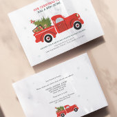 引っ越しましたクリスマス休暇引越し案内 ノートカード