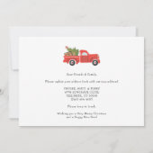 引っ越しましたクリスマス休暇引越し案内 案内状 (裏面)