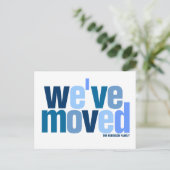 引っ越しましたクール(色) 案内ポストカード (スタンド正面)