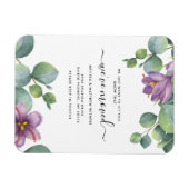 引っ越しましたグリーンユーカリ住所の変更 マグネット (横)