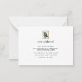 引っ越しましたゲストベッドルームムービング ノートカード (裏面)